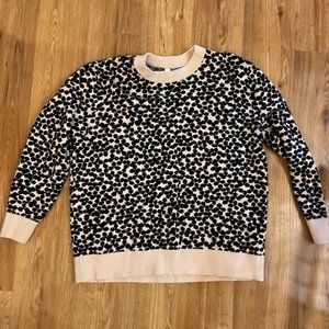 Ultra-Soft Jacquard Crewneck Pullover Sweater - XL